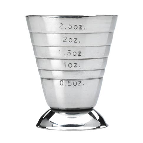 Barfly Measuring Cup, 2.5 oz, Stainless Steel for wholesale by Barfly Mixology Gear & Mercer Culinary