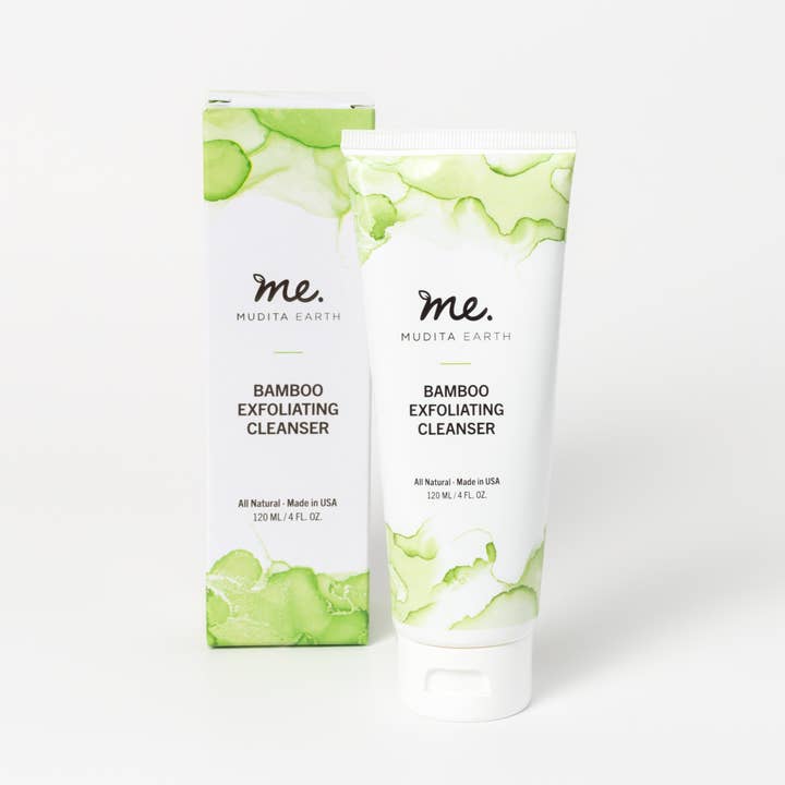 Exfoliërende reiniger van bamboe voor wholesale door Mudita Earth