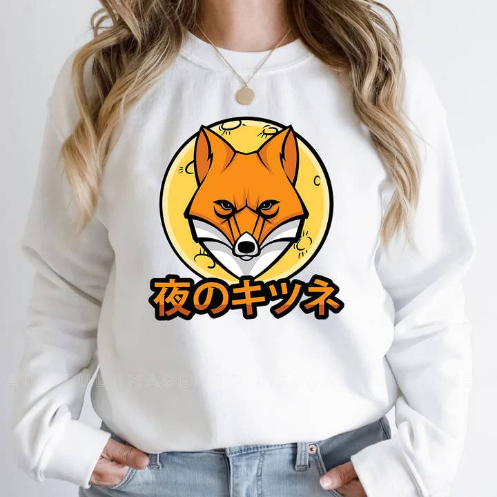 Moon Fox Sweatshirt, Moon Fox Shirt for wholesale by ShopLukeGifts