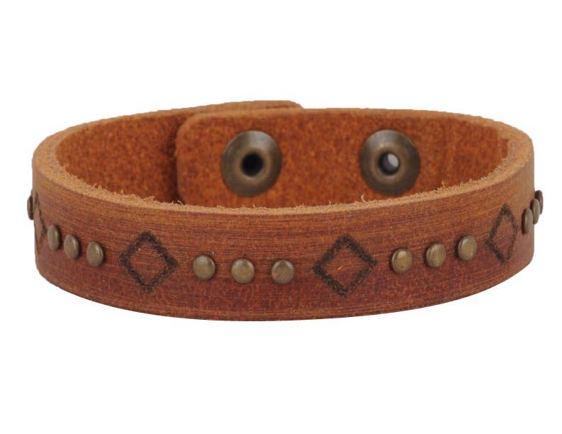 Most Wanted USA - Wholesale Cuff Bracelet - Square Studded Bracelet2