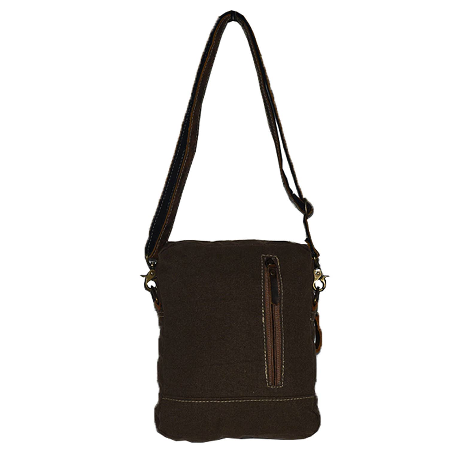 Hopofly Bags - Wholesale Crossbody Bag - Women's - Jazzy Upcycled Canvas & Leather Crossbody Bag3