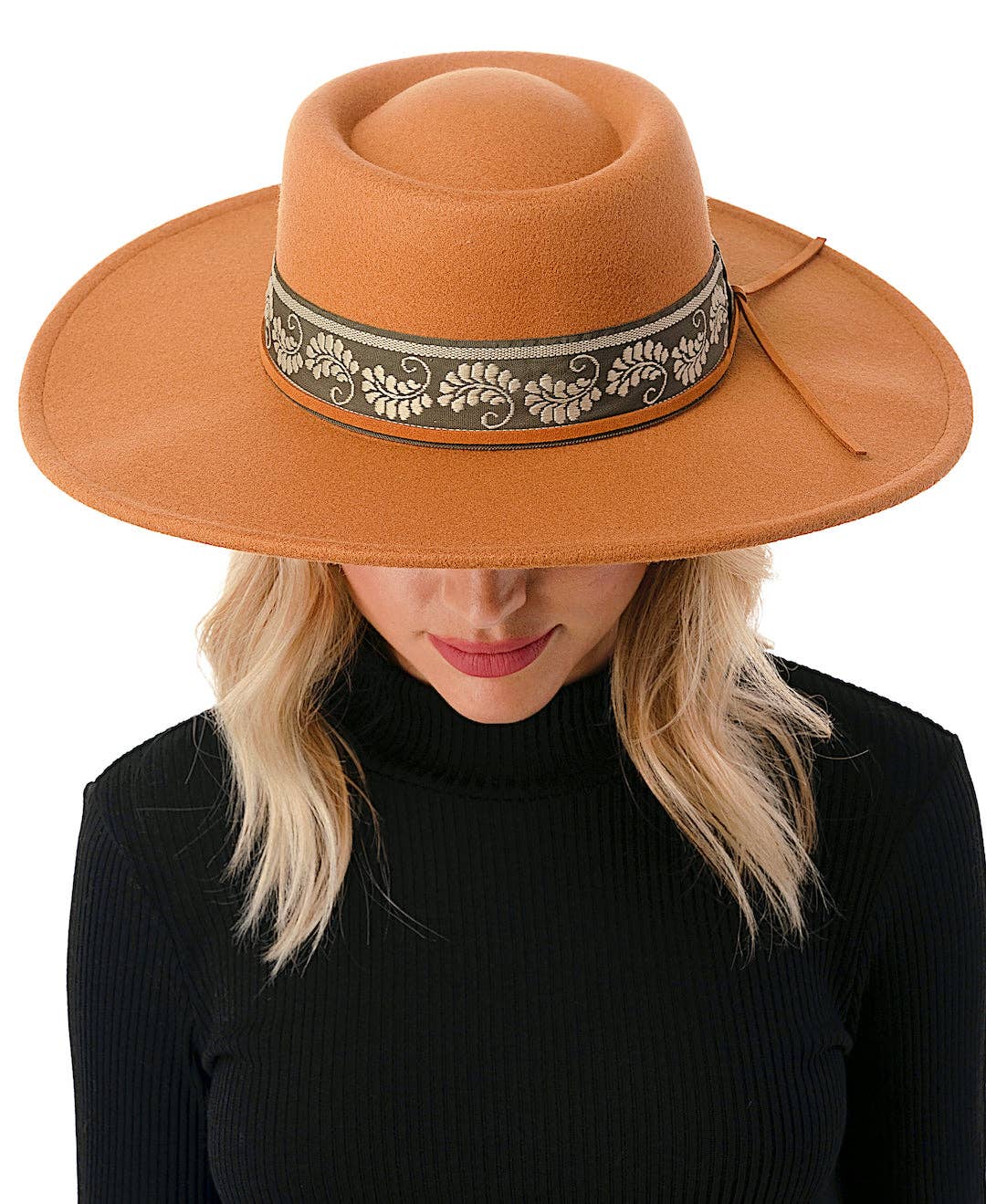 Marcus Adler - Wholesale Fedora - Women's - Felt Hat with Paisley Print Band5