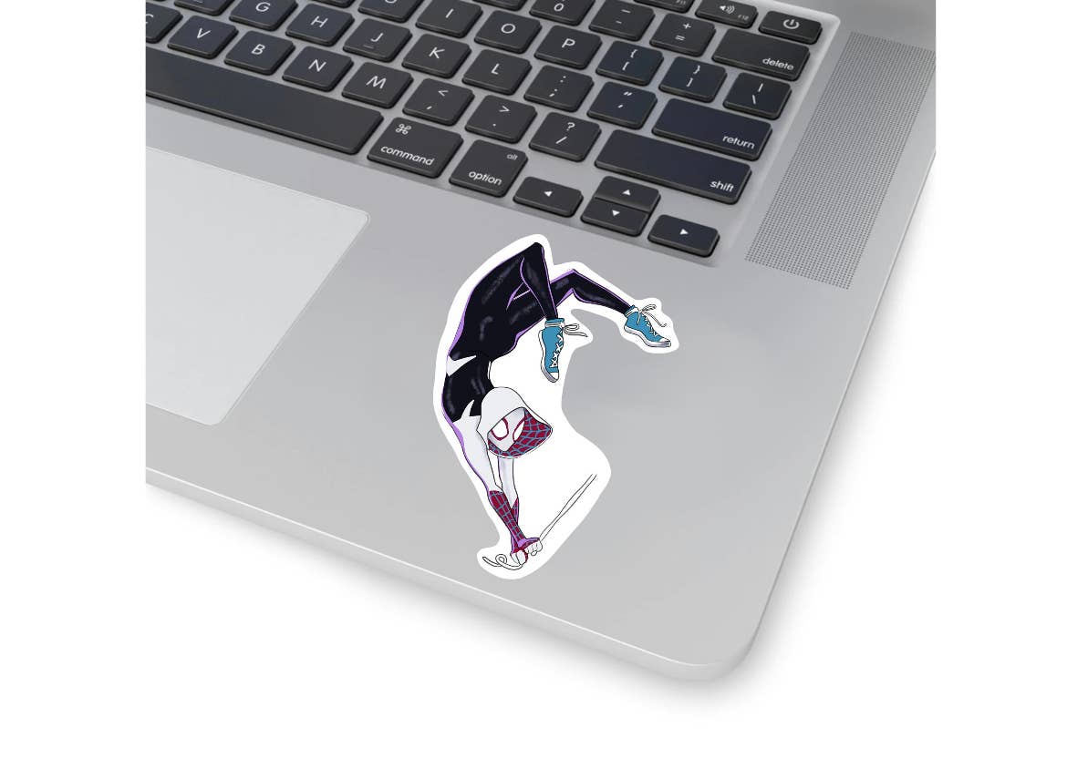 Cocollama Design - Vendita all'ingrosso Adesivo - Divertente adesivo impermeabile in vinile Spider Gwen1