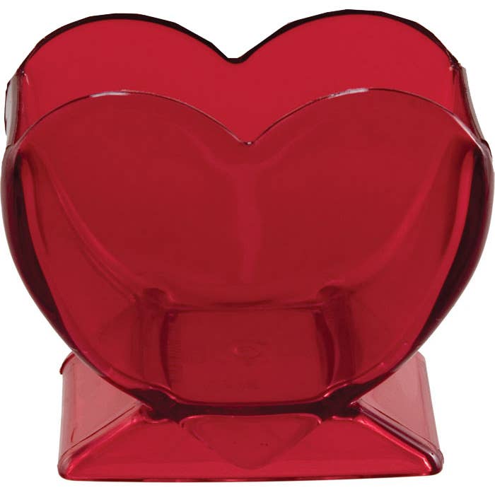 5" Ruby Heart Vase for wholesale by Marlow Floral Products