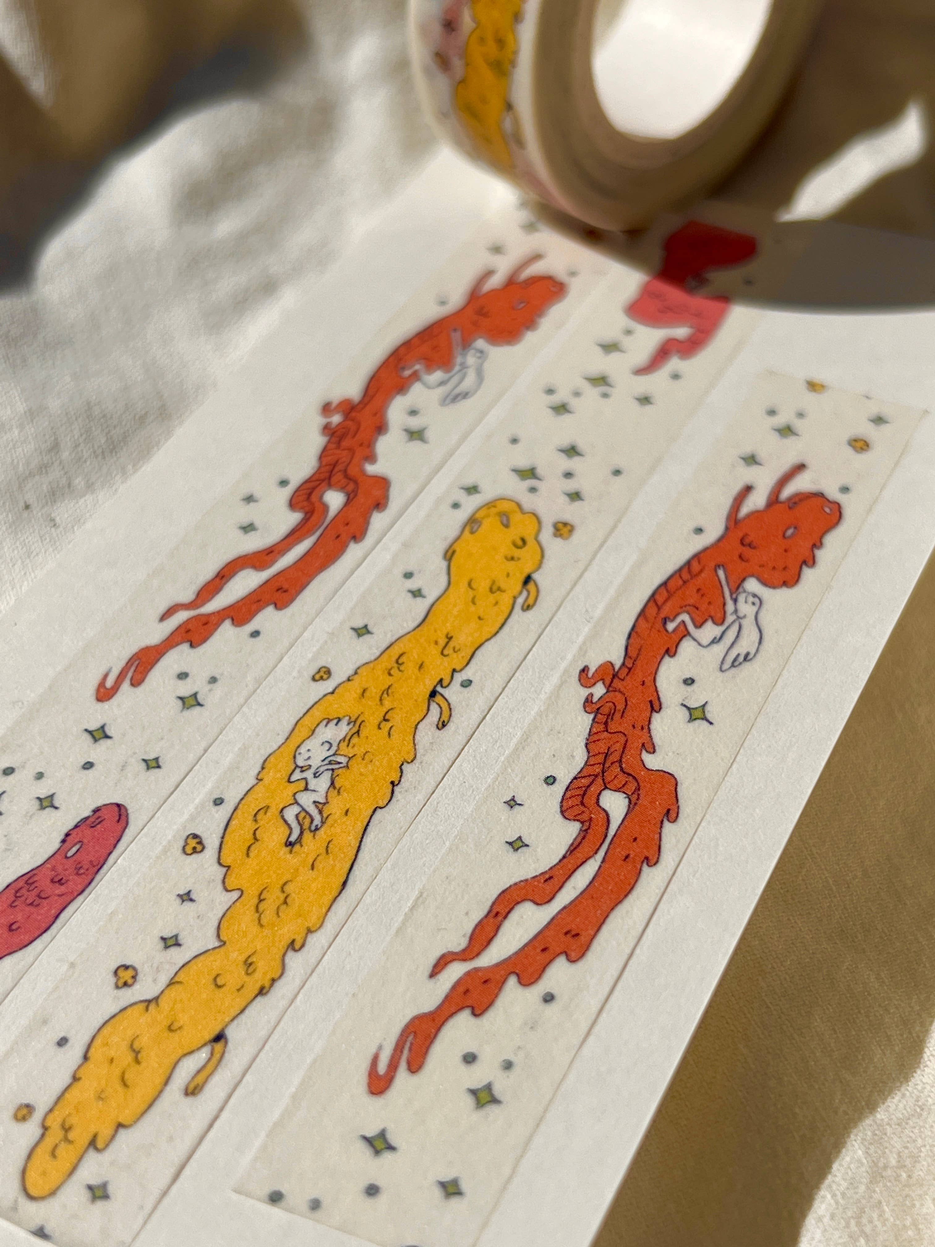 Natalie Andrewson - Vente Rubans adhésifs Washi - Ruban adhésif Washi - Dragon Girl4