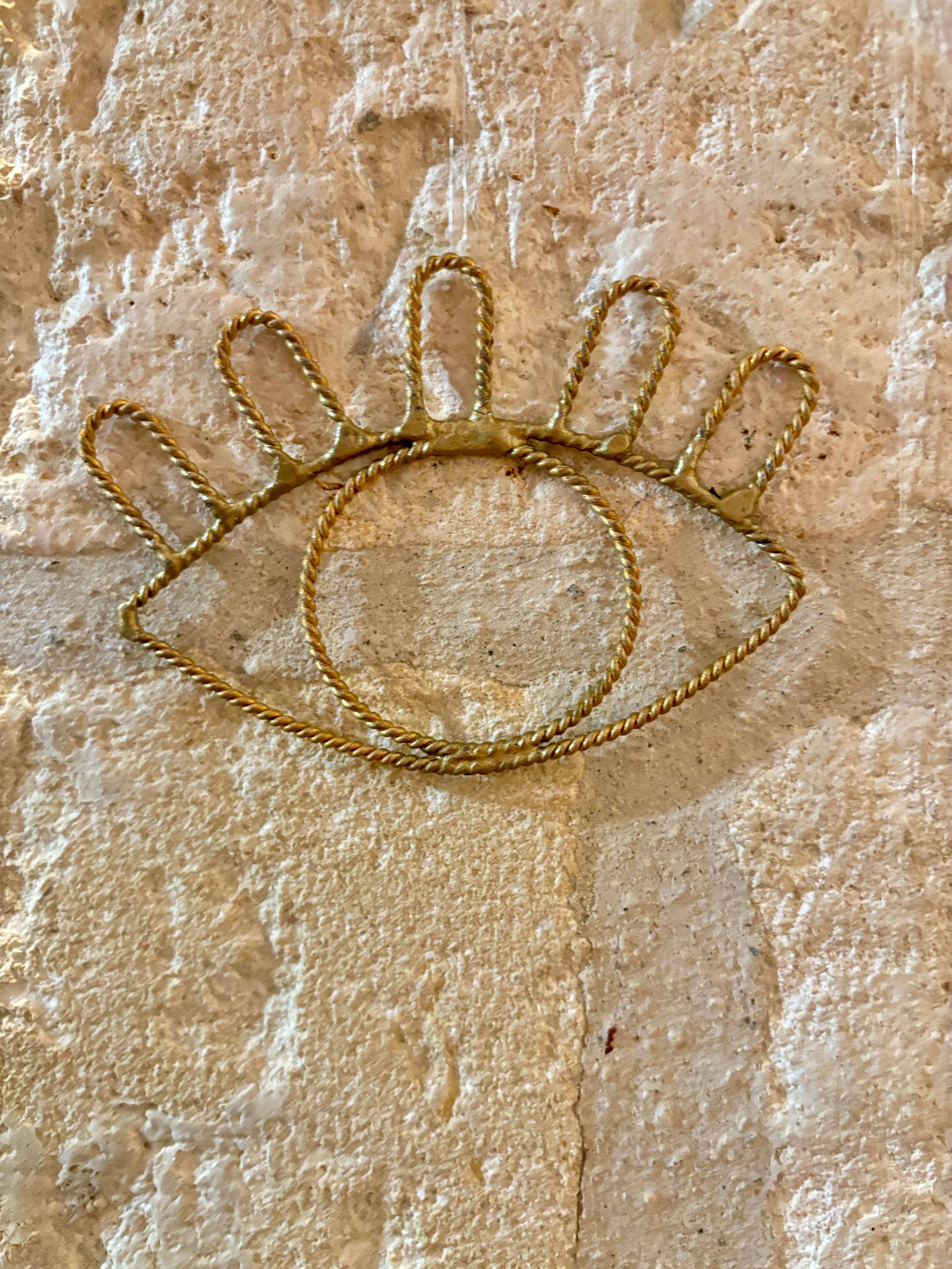 BAHIA HOME - Venta al por mayor Papel pintado 3D - Ojo Caracas de alambre de latón retorcido6