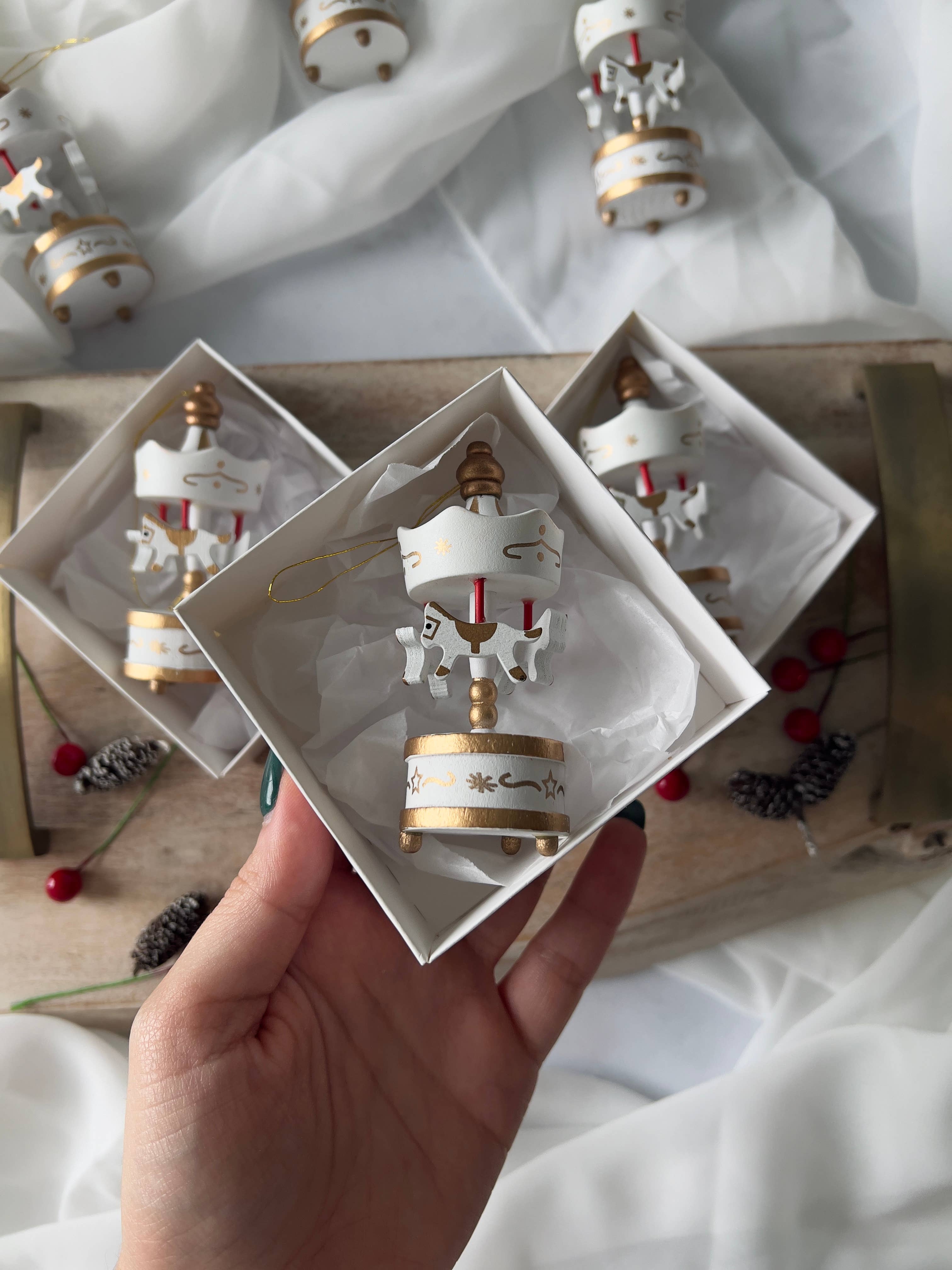 Uniq Favors – wholesale Ornament – Carousel Ornament, Christmas Tree Ornament, New Year Gifts8