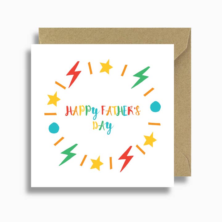 Cartão arco-íris do dia dos pais por atacado de Lizzie Chancellor