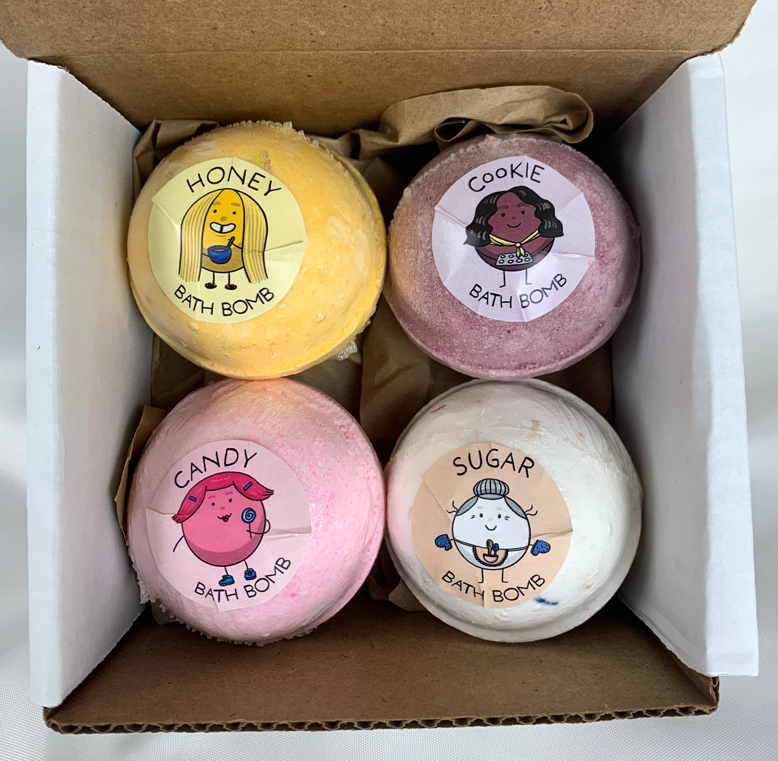 Funky Fresh Kids - Wholesale Bath Bomb/Fizz - Yummies Bath Bombs 4-Pack Gift Set for Kids With Comic Book5