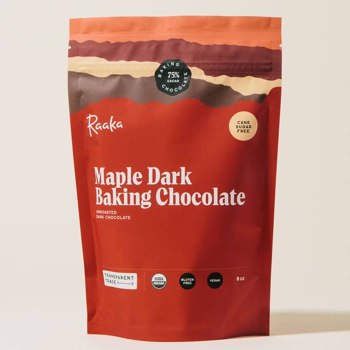 Raaka Chocolate - Wholesale Baking Chocolate - 75% Maple Dark Baking Chocolate1