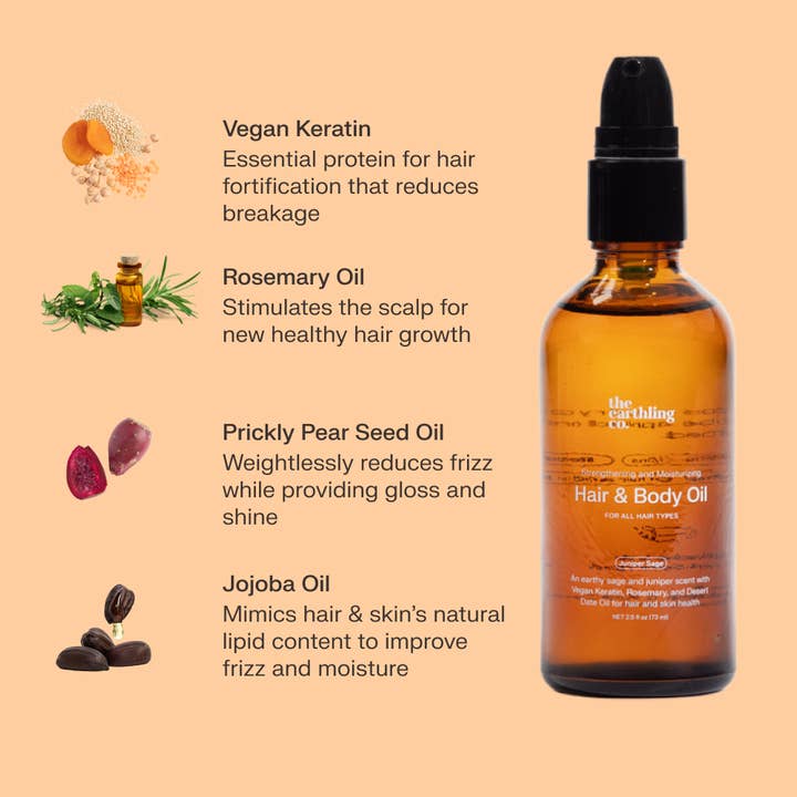 The Earthling Co. - Wholesale Hair Oil - Hair & Body Oil | Leightweight & Versatile