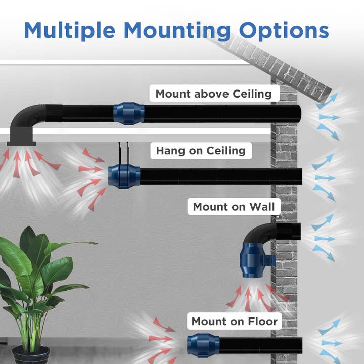 TURBRO - Wholesale Small/Handheld Appliance - Airsupply ES4 Inline Duct Fan5