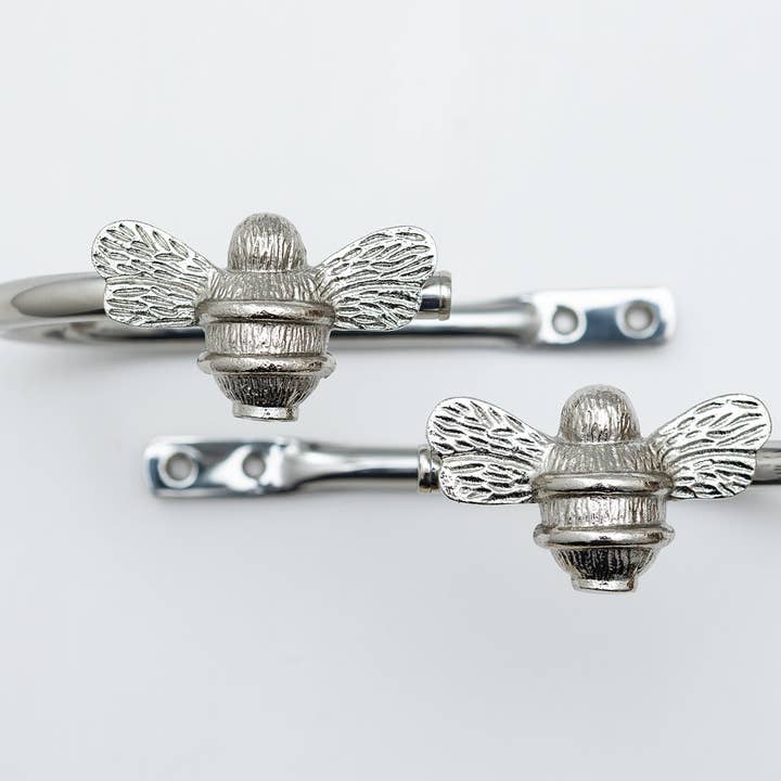Bee Curtain Holdbacks - Nickel Finish and other Purchase Wholesale curtain rods and accessories. Free Returns & Net 60 Terms on Faire trending on Faire.