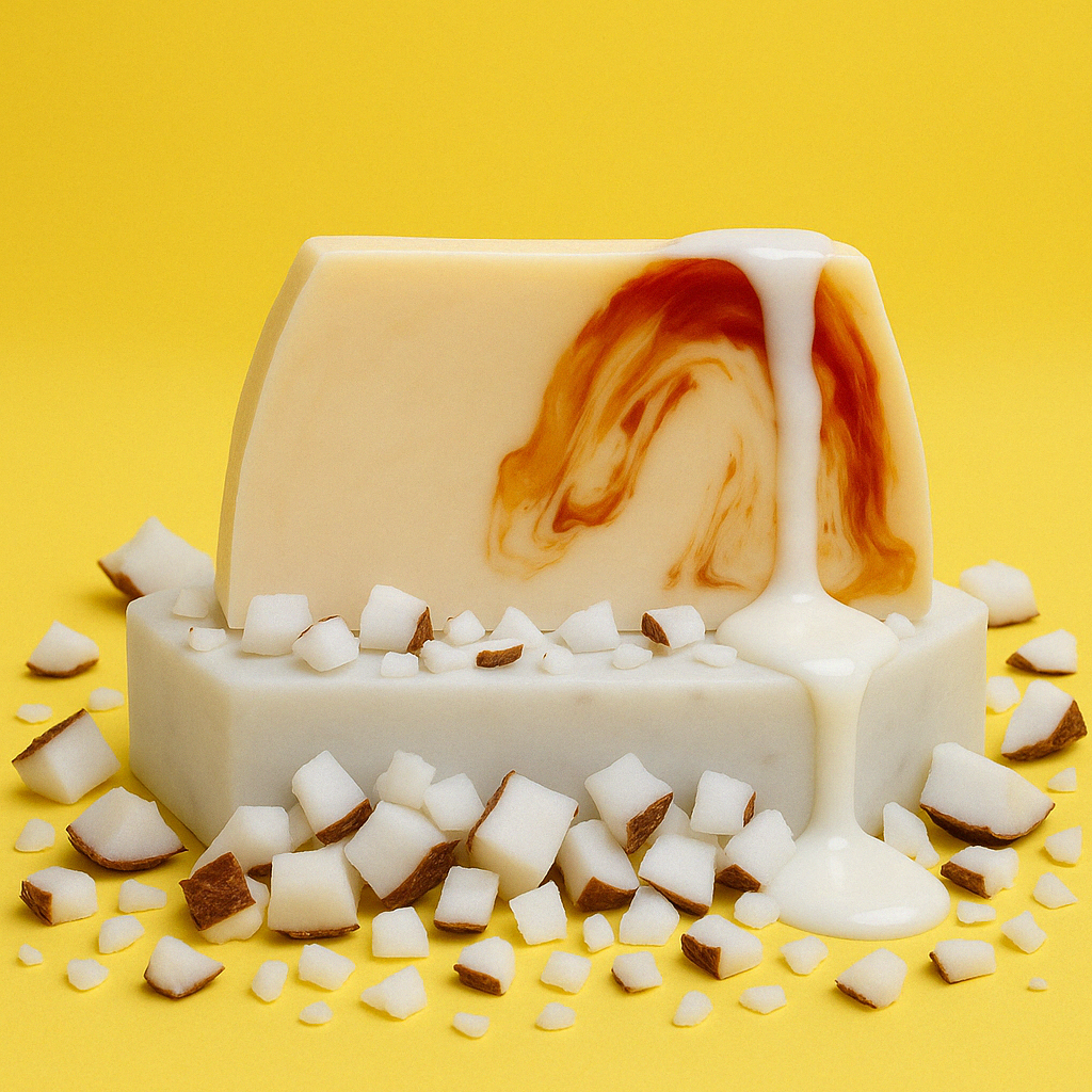 Palais des aromes - Vente Pains de savon - Tranche de savon Coco x100