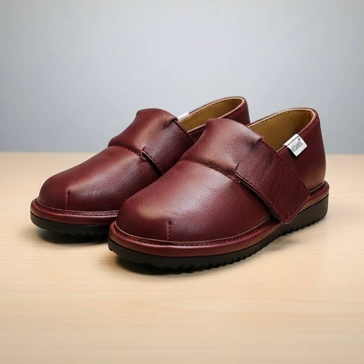 Kids Slip On Shoes | Closed- Toe Shoe for Kids | Burgundy for wholesale by Ozznek Children’s Footwear & Apparel Brand