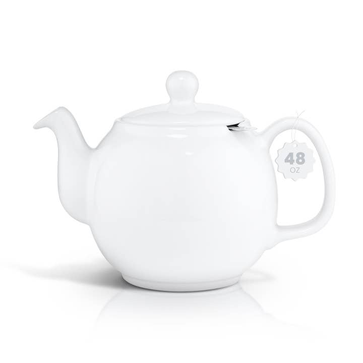 SAKI - Wholesale Tea Pot - Large Porcelain Teapot, 48 Ounce