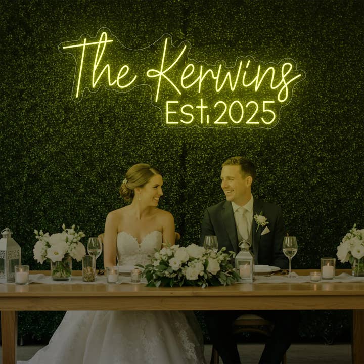 Light Your Way - Wholesale Neon Sign - Wedding Last Names Custom Neon Sign V59