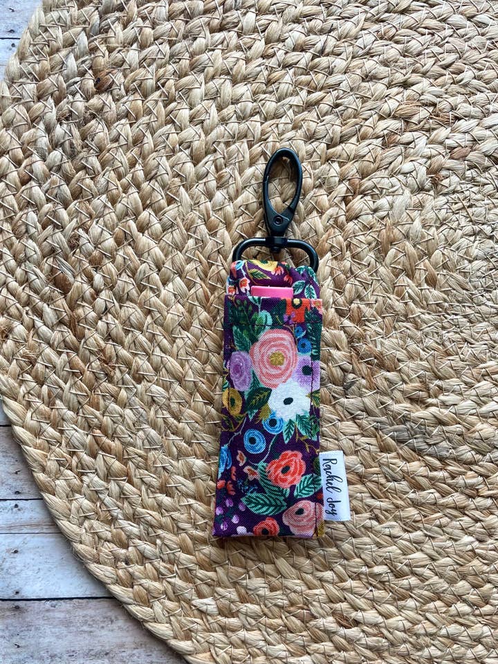 Rifle Paper Co. Purple Colorful Floral Lip Balm Holder for wholesale by Designs by Rachel Joy