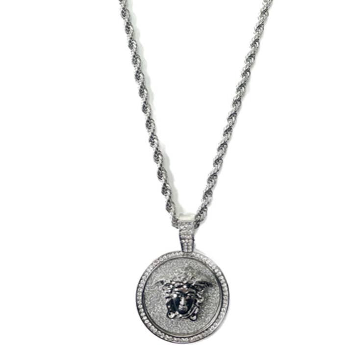 Silver LION PENDANT NECKLACE for wholesale on Faire