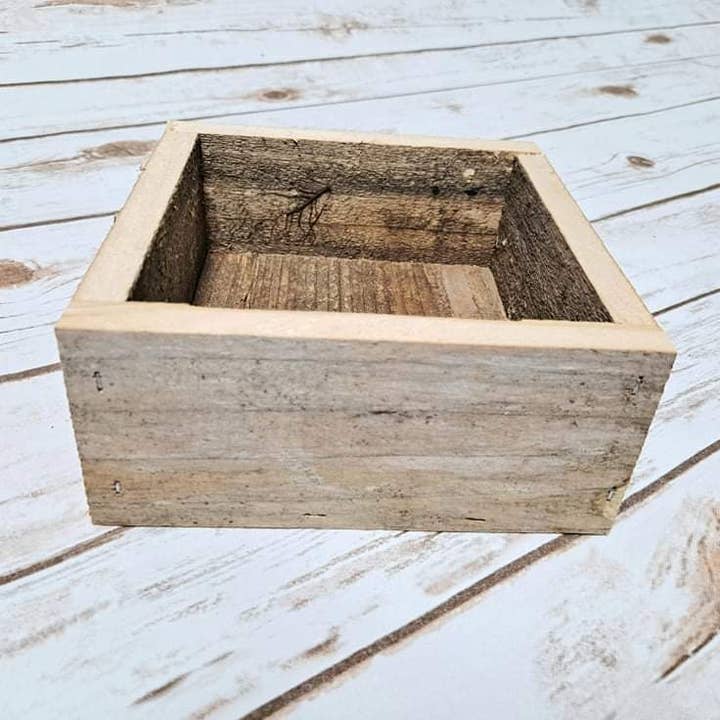 6" Reclaimed Centerpiece Box for wholesale by Dixie Grace Mercantile