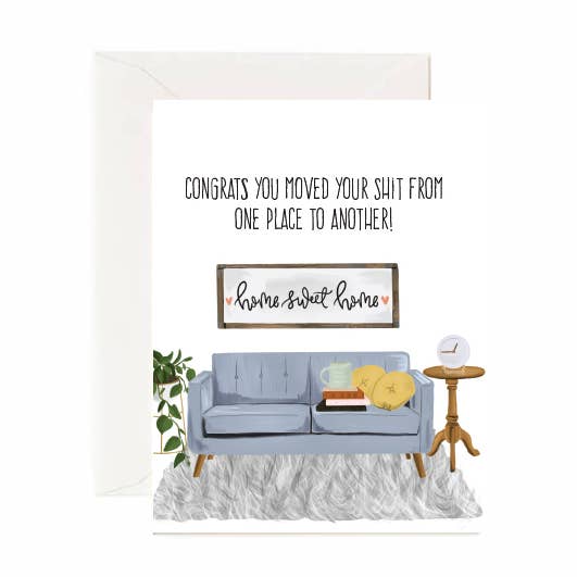 Herzlichen Glückwunsch, dass du deinen Shit von einem Ort zum anderen bewegt hast für den Großhandel von Jaybee Design