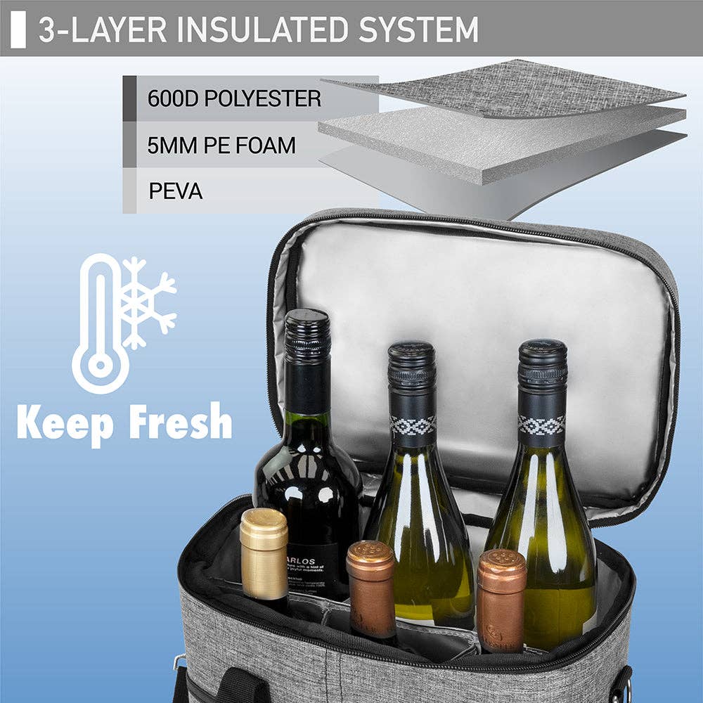 OPUX - Wholesale Wine Tote - 6 Bottle Wine Carrier Bag37