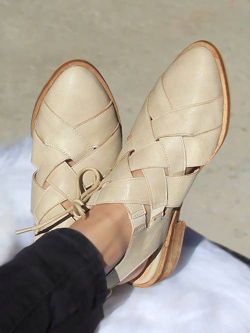 RICHIE-04 Womens Woven Flat for wholesale by BEAST FASHION