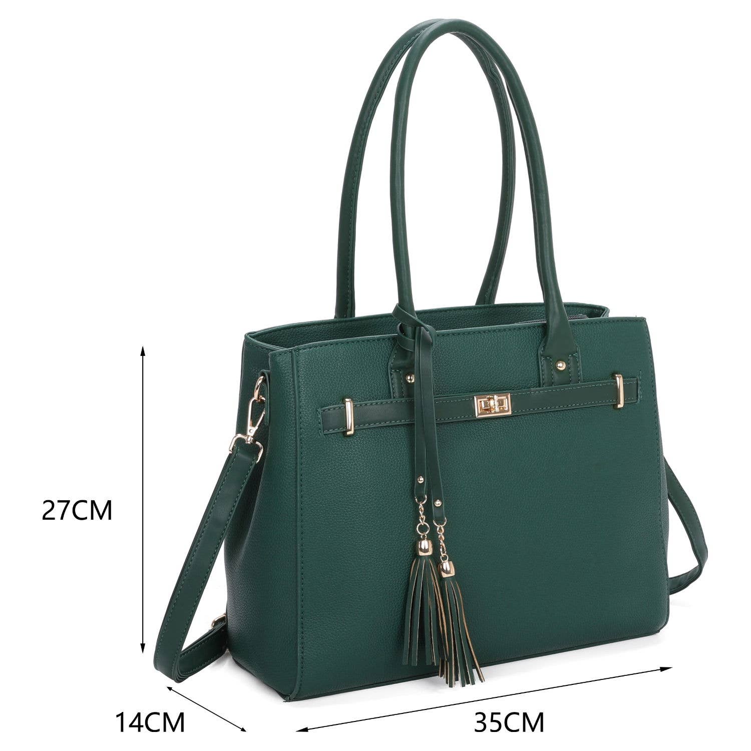 Superbia - Wholesale Handtas met handvat - Dames - Superbia grote tweekleurige draagtas met kwastje aan de voorkant, A4, 93146