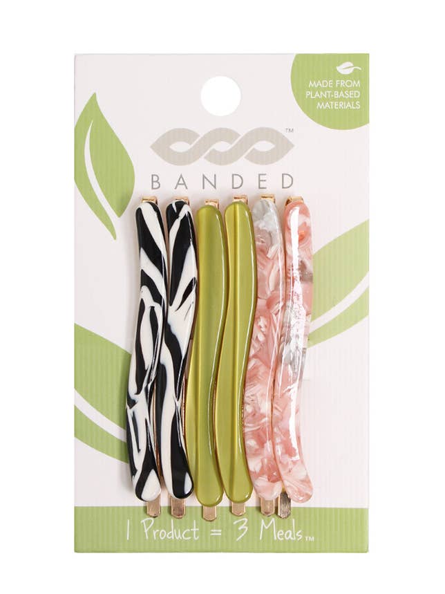 Nature Chic - 6 Pack Bobby Pins for wholesale by BANDED