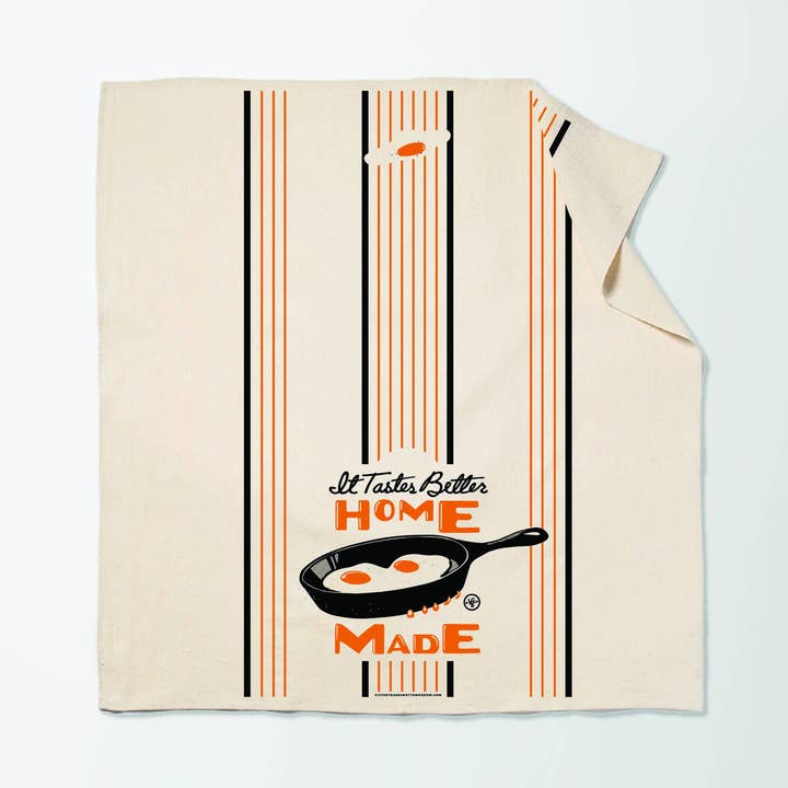It Tastes Better Homemade - Floursack Furoshiki Towel for wholesale by Wirtheim Poster Arts LLC