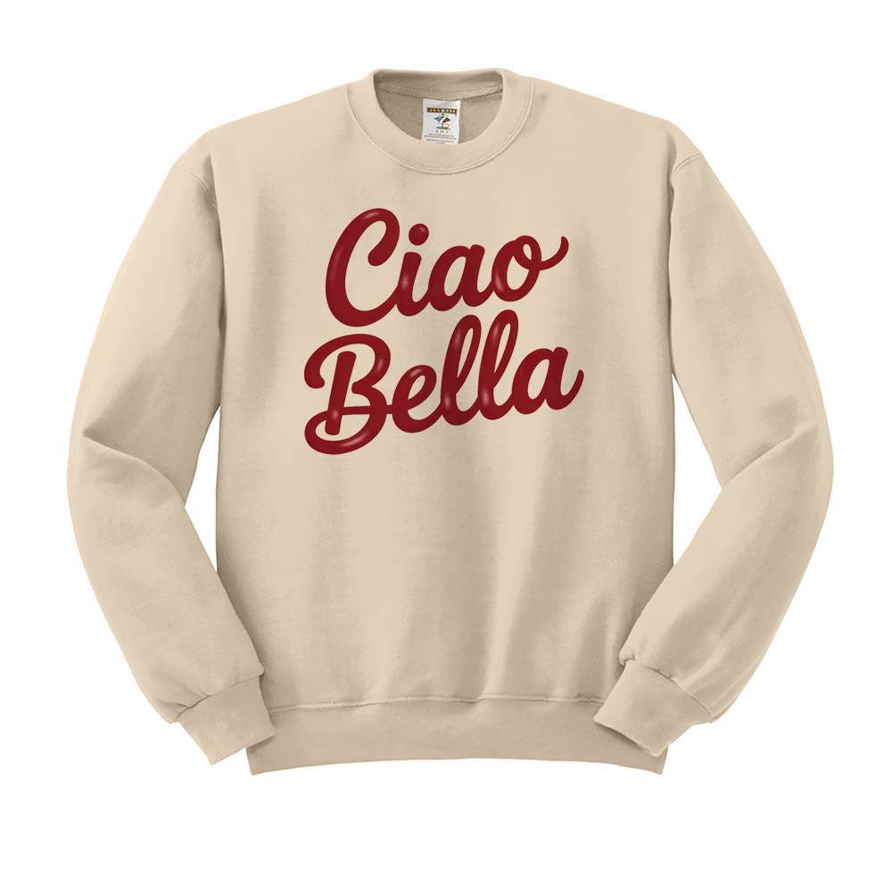 DaisyChainDesignCo - Wholesale Graphic Sweatshirt - Women's - Ciao Bella Crewneck Sweatshirt 4