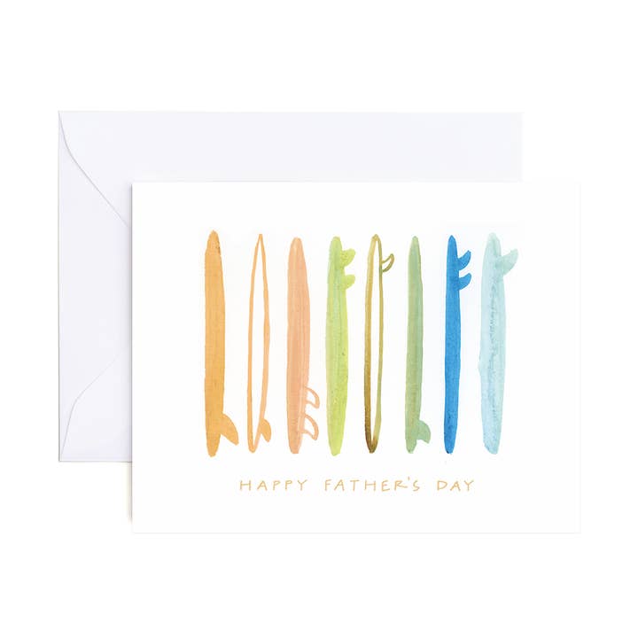 Wyatt Surf Father's Day Greeting Card for wholesale by Evergreen Summer