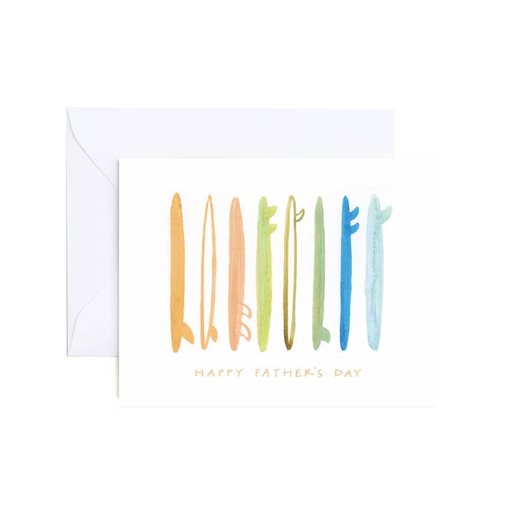 Carte de vœux Wyatt Surf pour la fête des pères pour la vente par Evergreen Summer