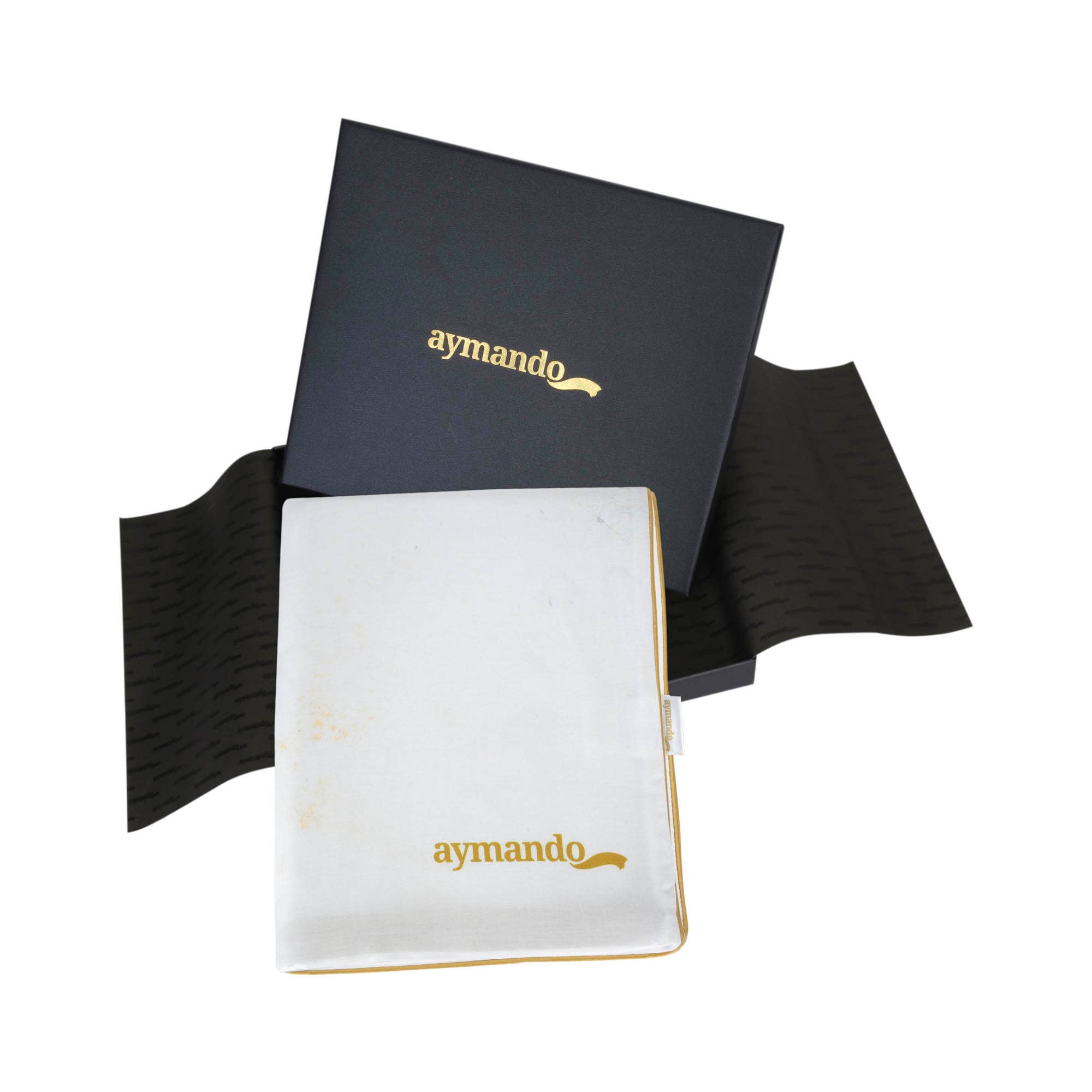 Aymando Home – Engroshandel Sengesæt – Deluxe sengetøjssæt 100% bomuld Mako Satin Marmor Blå3