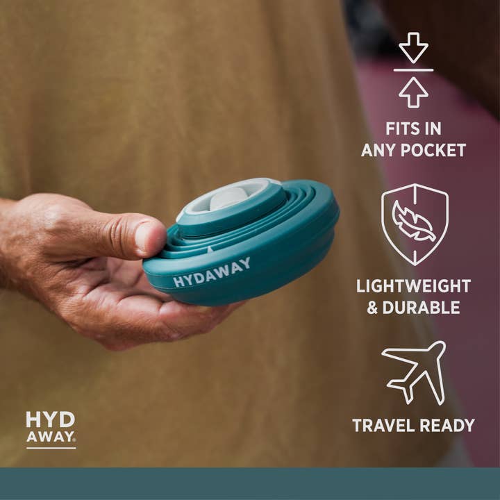HYDAWAY – Großhandel Trinkflaschen – Zusammenklappbare Wasserflasche | 25oz35