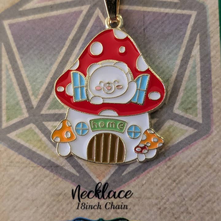 Con-Quest Crafts - Vendita all'ingrosso Parure di gioielli - Orecchini, collane e tiretti con cerniera a forma di fungo e fungo