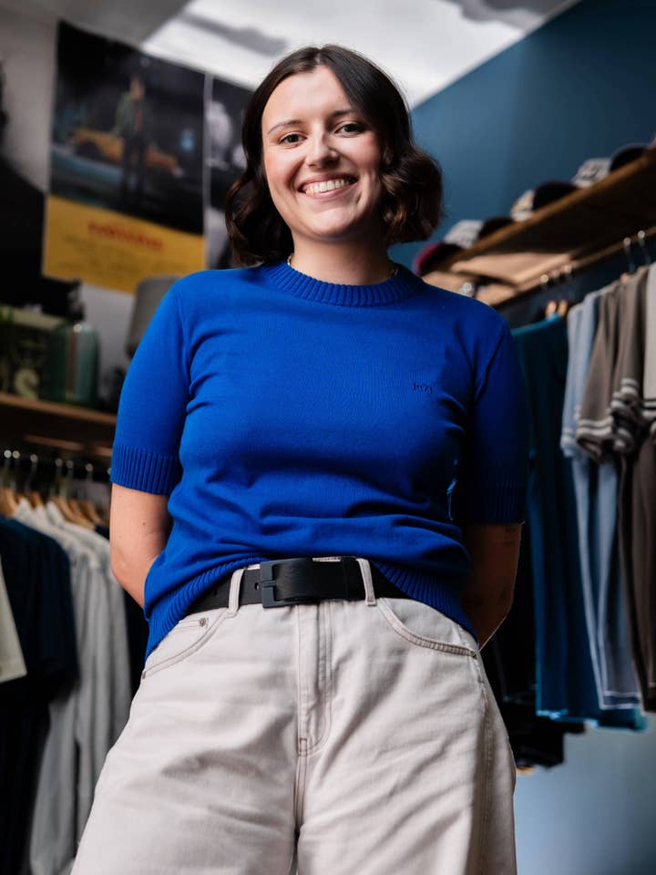 Carla Damenoberteil China Blau für den Großhandel von 1971