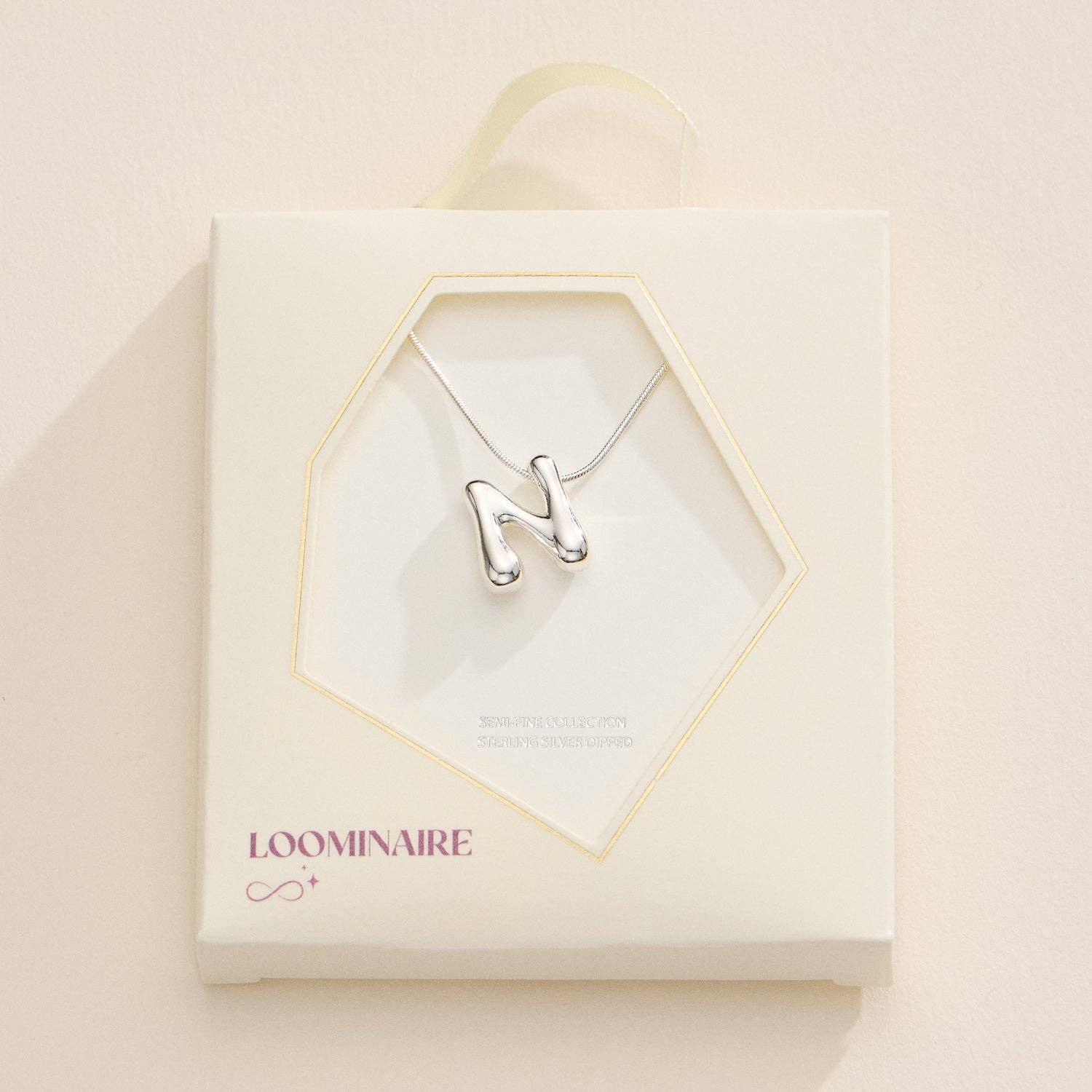 Frem - Wholesale Pendant/Charm Necklace - 16 Assorted 18K Gold Dipped Bubble Initial Necklace30