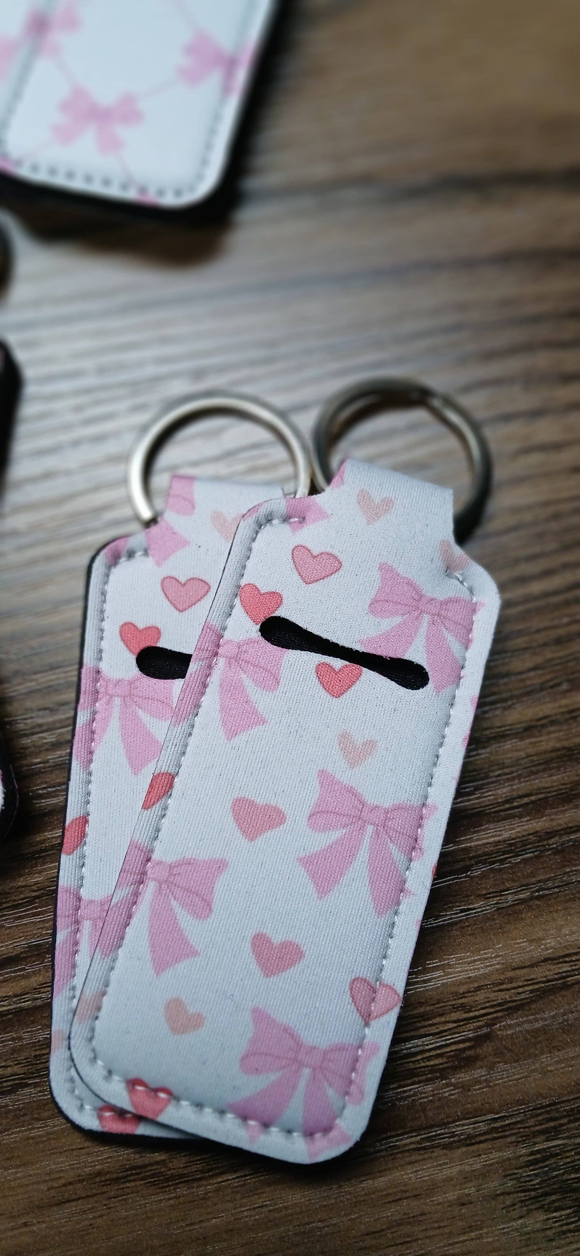 MadeByHBK - Wholesale Keychain - Unisex - Heart and Bows Lipgloss Keychain Holders6