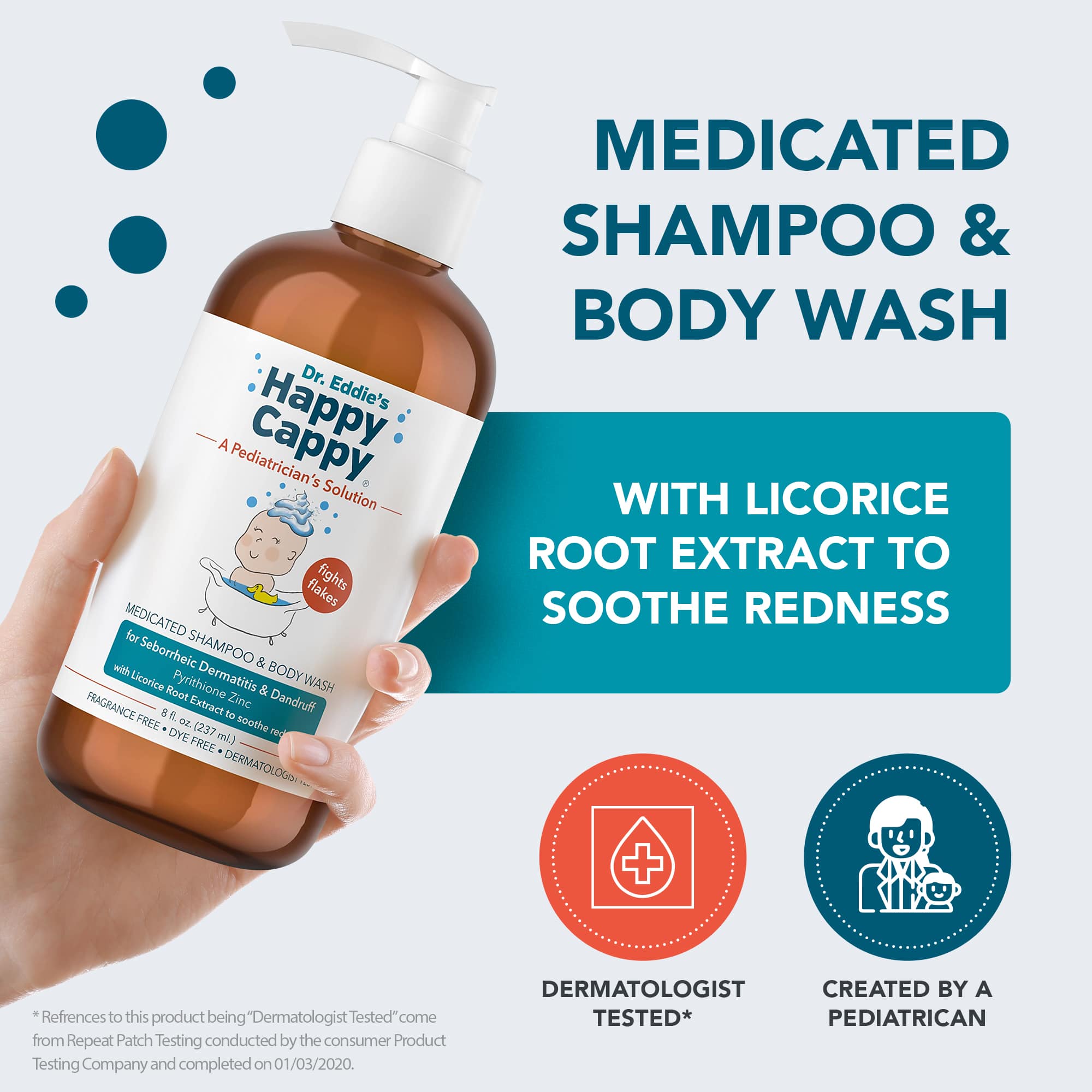 Happy Cappy - Wholesale Baby Bath Set - Kids & Baby - Happy Cappy Cradle Cap Shampoo & Body Wash + Silicone Brush15