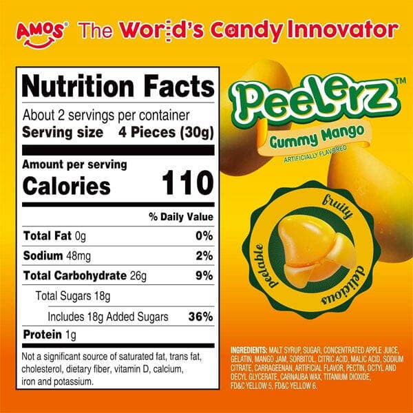 Showcase - Wholesale Gummy - Amos 4D Peelerz Peelable Fruit Gummy Candy (6oz) Multiple Flavors17