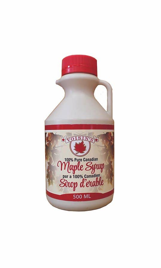 Voisin’s Maple Products - Wholesale Maple Syrup - 500ml Pure Maple Syrup Jug