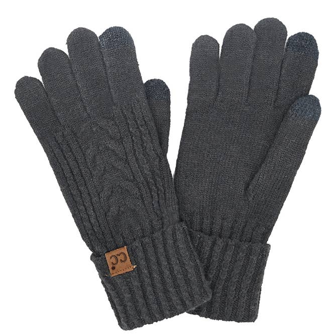 Assorted Color 12pairs C.C Cable Knit Winter Gloves for wholesale on Faire