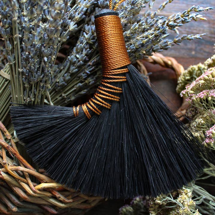 Reflower Ritual - Wholesale Broom - Mini Altar Brooms - Black2