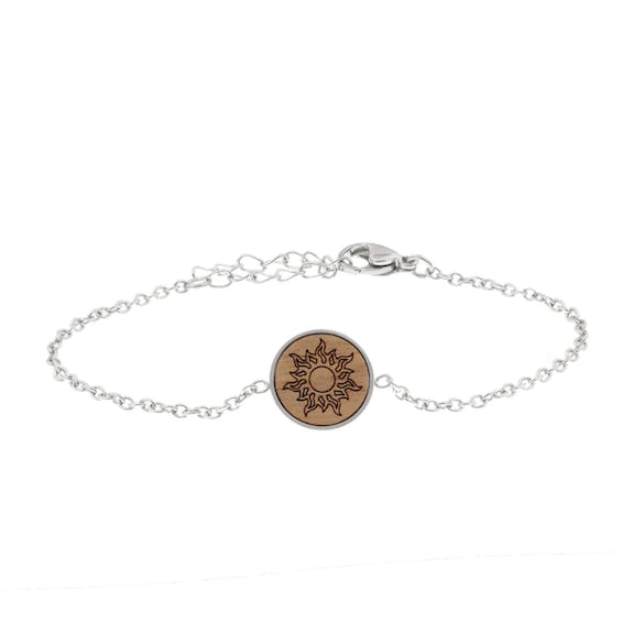 Bracelet Skyla « Sun » | bijoux en bois | noix de bois pour la vente par eydl Wood Jewelry