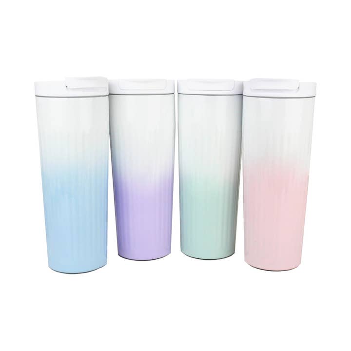 Emartbuy – wholesale Vattenflaska – Eleganta Gradientglas / Resemugg - Ombre Rosa 580 ml3