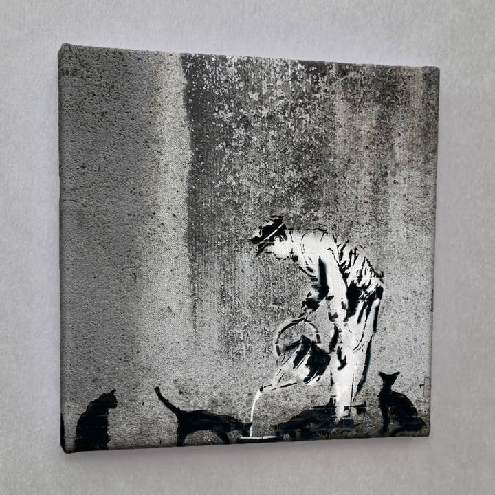 #01363 katte Street Art lærred for engroshandel hos Eicie