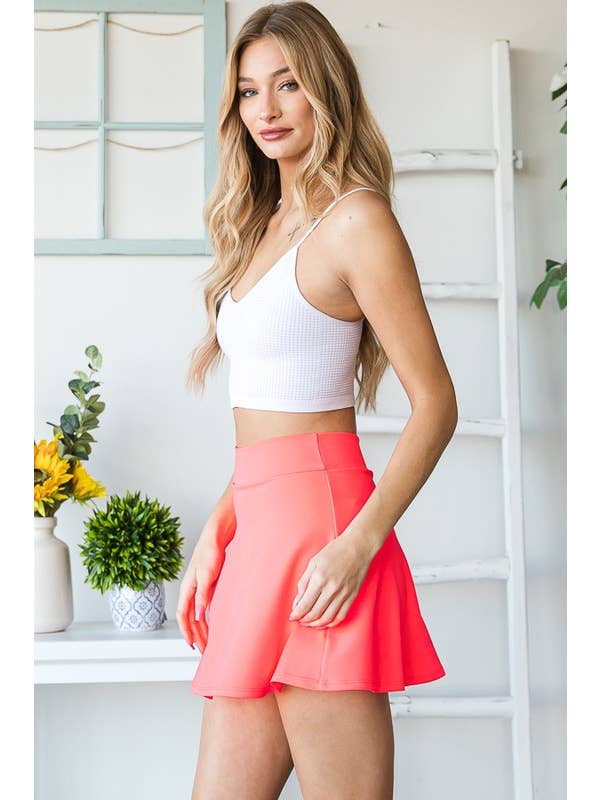 HEIMISH - Wholesale Skort - Women's - EP6727-10 SOLID SKORT WITH WAISTBAND12