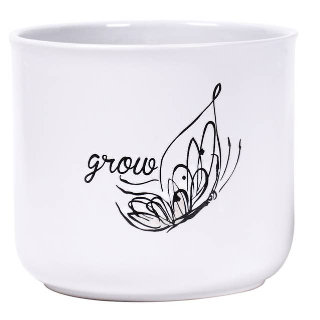 Landry Schmetterling 6,5" Blumentopf für den Großhandel von Blue Sky Clayworks