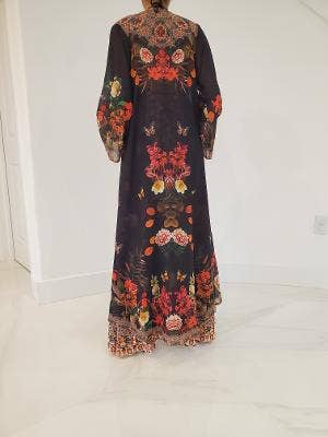 Ranee's - Wholesale Kimono - Women's - 684 black floral duster - BACK IN STOCK5